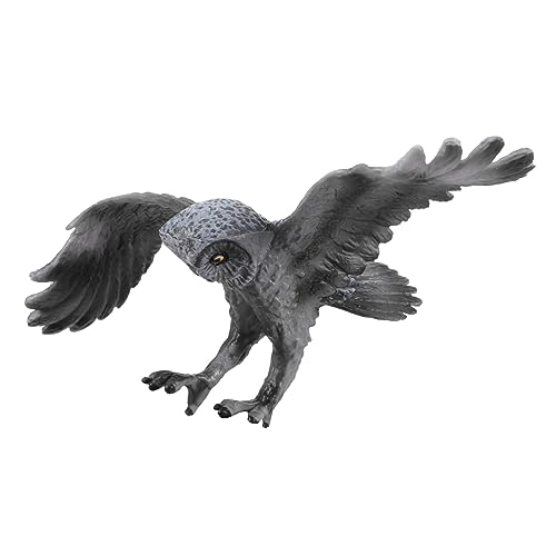 HOLIDYOYO 1 Stück Simulation Eule Outdoor Mini Kinderspielzeug Vogelspielzeug Eulenförmiges Eulenförmiges Modell Kinderpädagogisches Eulenmodell Eulenförmige Verzierung Heimdekorationen von HOLIDYOYO