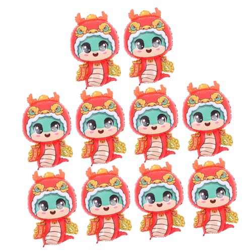 HOLIDYOYO 10 Stück Schlangenballon Chinesisches Neujahrsballon Schlangen Luftfolienballon Halloween Streich Requisiten Dschungelballon Reptilien Geburtstagsballon Reptilienballon von HOLIDYOYO