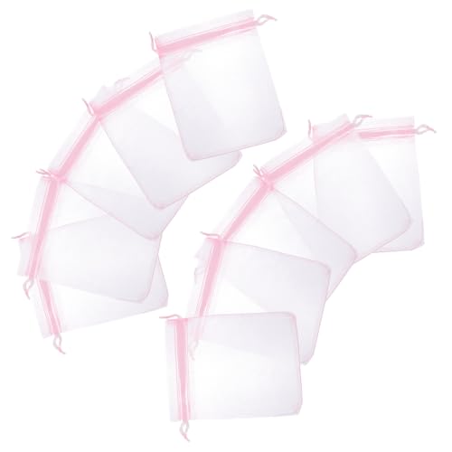 HOLIDYOYO 100 Stück Geschenktüte Zur Taufe Taschen Bevorzugen Weihnachtsbevorzugungsbeutel Kleine Netztaschen Partytaschen Mit Kordelzug Mesh-schmuckbeutel Tasche Zur Hochzeit Organza Rosa HOLIDYOYO 100 Stück Geschenktüte Zur Taufe Taschen Bevorzugen Weihnachtsbevorzugungsbeutel Kleine Netztaschen Partytaschen Mit Kordelzug Mesh-schmuckbeutel Tasche Zur Hochzeit Organza Rosa von HOLIDYOYO