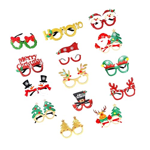 HOLIDYOYO 14stücke Teiliges Lustige Weihnachtsbrillen Für Kreative Partybrillen Zur Dekoration Für Weihnachten Karneval Geburtstagsfeiern Und Cosplay HOLIDYOYO 14stücke Teiliges Lustige Weihnachtsbrillen Für Kreative Partybrillen Zur Dekoration Für Weihnachten Karneval Geburtstagsfeiern Und Cosplay von HOLIDYOYO