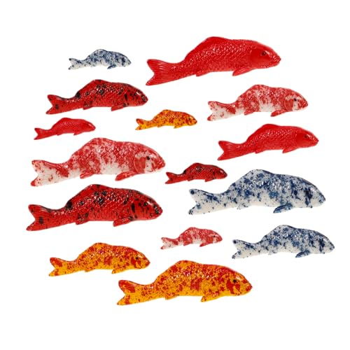 HOLIDYOYO 15stücke Teiliges Miniatur Fische Figuren Und Wasserbewohner Dekoration Für Aquarien Mikrolandschaften Und Langlebigem Gefertigt HOLIDYOYO 15stücke Teiliges Miniatur Fische Figuren Und Wasserbewohner Dekoration Für Aquarien Mikrolandschaften Und Langlebigem Gefertigt von HOLIDYOYO
