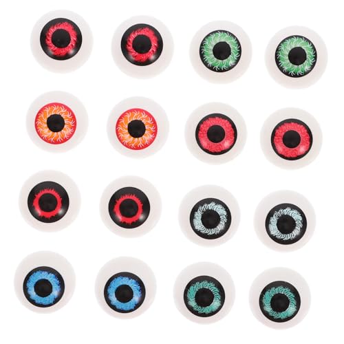 HOLIDYOYO 16 Stück Halloween halber Augapfel blutig falsche Augen Halloween Augäpfel beängstigend Hey gruselig Party zubehör Partydekoration Festival-Horror- Halloween- Plastik von HOLIDYOYO