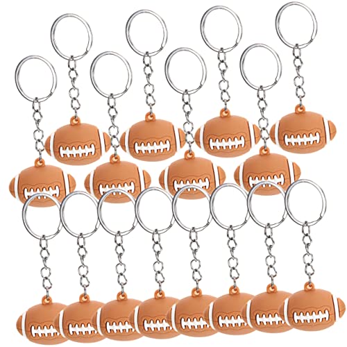 HOLIDYOYO 16 Stücke Sport Schlüsselanhänger Rugby Schlüsselring Schlüsselanhänger Für Jungen Kreative Schlüsselanhänger Schlüssel Tasche Decor von HOLIDYOYO