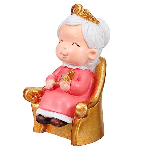 HOLIDYOYO 1Stk Valentinstag Kuchen Ornamente Hochzeit Damen alt Braut und Bräutigam bücherregal dekoration buchregal dekoration schöner Tortenaufleger Dessert-Topper für Paare Harz Blue von HOLIDYOYO