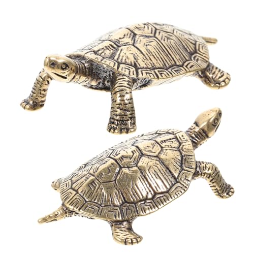 HOLIDYOYO 2stücke Vintage Schildkröten Statue Aus Messing Feng Shui Deko Figur Für Glück Und Reichtum Teiliges Für Tisch Und Garten Rustikaler Charme Für Jedes Zuhause HOLIDYOYO 2stücke Vintage Schildkröten Statue Aus Messing Feng Shui Deko Figur Für Glück Und Reichtum Teiliges Für Tisch Und Garten Rustikaler Charme Für Jedes Zuhause von HOLIDYOYO