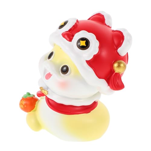 HOLIDYOYO 2025 Jahr Schlange Statue Chinesische Sternzeichen Figurine Harz Wohnkultur Ornament von HOLIDYOYO