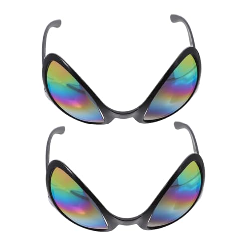 HOLIDYOYO 2St lustige Brille Requisitenbrille Gläser für Sandskulpturen spezielle Tags alien brille faschingsbrille Party- für Erwachsene alberne für Erwachsene Abs von HOLIDYOYO
