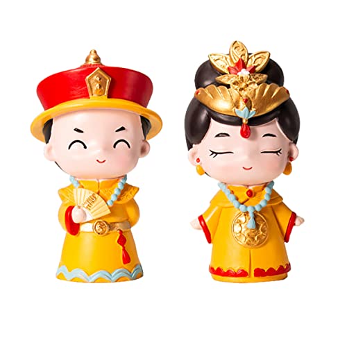HOLIDYOYO 2stücke Chinesische Resin Figuren Für Kuchen Dekoration Niedliche Party Und Wohnaccessoires Geburtstagskuchen Verzierung von HOLIDYOYO