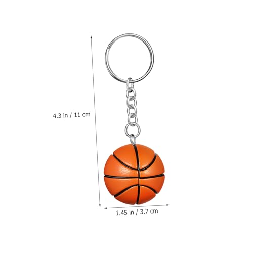 HOLIDYOYO 3 Stück Teiliges Basketball Schlüsselanhänger Leichter Basketball Anhänger Sportliche Accessoires für Jungen Partygeschenk Vielseitig für Rucksack und Auto von HOLIDYOYO