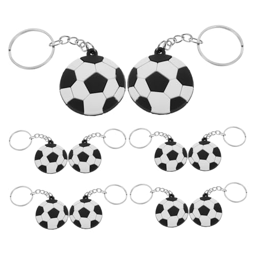 HOLIDYOYO 30 Stück Fußball-schlüsselanhänger: Schlüsselanhänger Mit Fußballmotiv, Schlüsselanhänger Mit Sportmotiv, Geburtstagsparty- Für Karneval, Belohnungssaison, Preis, von HOLIDYOYO