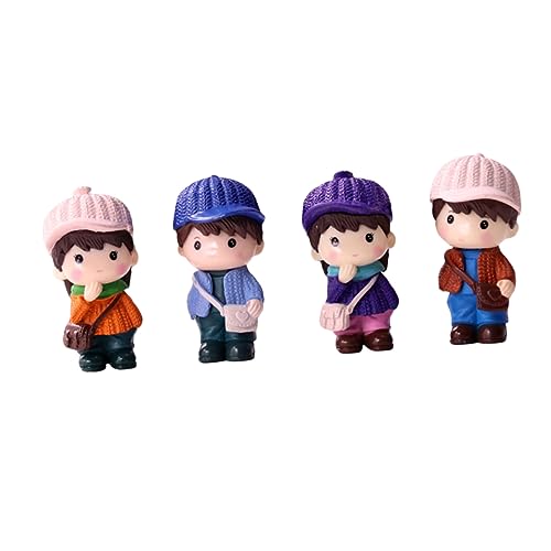 HOLIDYOYO 4 Stück Schmuck Dekorationen Kuchen -Topper house decoration partydekoration tortendeko firmung Umweltfreundliche Dekoration 1 Puppenpaarverzierung für Kuchen PVC von HOLIDYOYO