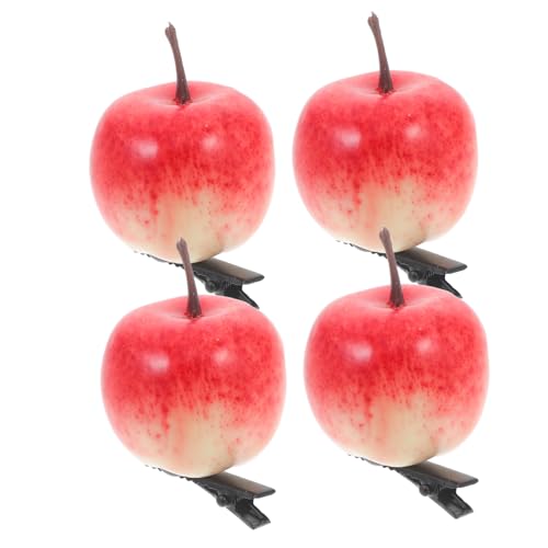 HOLIDYOYO 4 Stück Simulierte Apfelhaarnadel Fruchthaar Haarspangen Haarzubehör für Mädchen Früchte-Haar-Accessoire Haarschmuck für Frauen Haarwerkzeuge zum Styling Harz HOLIDYOYO 4 Stück Simulierte Apfelhaarnadel Fruchthaar Haarspangen Haarzubehör für Mädchen Früchte-Haar-Accessoire Haarschmuck für Frauen Haarwerkzeuge zum Styling Harz von HOLIDYOYO