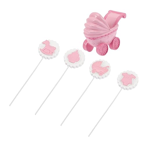 HOLIDYOYO 5 Stück Kuchenfahnen Themen-babyparty- Topper Dekorationen Babyflasche Oh Kuchendeckel Tortenaufsatz Für Die Babyparty Party-kuchen- Kinderwagen Kuchen Harz Rosa HOLIDYOYO 5 Stück Kuchenfahnen Themen-babyparty- Topper Dekorationen Babyflasche Oh Kuchendeckel Tortenaufsatz Für Die Babyparty Party-kuchen- Kinderwagen Kuchen Harz Rosa von HOLIDYOYO