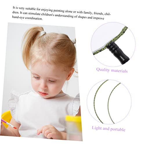 HOLIDYOYO 5 Stück Teiliges Diy Blanko Fächer aus Langlebiger Seide Leer zum Bemalen und Gestalten Kreatives Malspielzeug für Jungen und Mädchen Fördert Farberkennung und Handkoordination von HOLIDYOYO