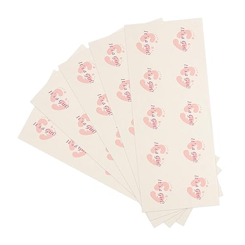 HOLIDYOYO 50Blätter Babyparty Geschenkversiegelungsaufkleber Selbstklebende Sticker Mit Cartoon Für Geschenkverpackungen Umschläge Für Gender Enthüllungspartys von HOLIDYOYO