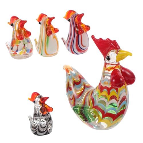 HOLIDYOYO Hühnerfigur Aus Glas Hahn Küchendekoration Tierstatue Im Japanischen Stil Heimdekoration Fürs HOLIDYOYO Hühnerfigur Aus Glas Hahn Küchendekoration Tierstatue Im Japanischen Stil Heimdekoration Fürs von HOLIDYOYO