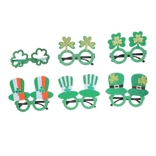 HOLIDYOYO 6paare Patrick's Day Brillen Dekorationsset Zufällige Von Dreiblättrigen Gläsern Für Partys Und Feiern Leichte Stabile Und Fest Sitzende Accessoires Für Freunde Und Familie HOLIDYOYO 6paare Patrick's Day Brillen Dekorationsset Zufällige Von Dreiblättrigen Gläsern Für Partys Und Feiern Leichte Stabile Und Fest Sitzende Accessoires Für Freunde Und Familie von HOLIDYOYO