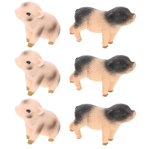 HOLIDYOYO 6 Realistische Schweinefiguren: Miniatur-schweinespielzeug, Bauernhoftierfiguren, Mini-schweinchenstatue, Realistische Schweinchenskulptur Für DIY-bastelarbeiten, Tischdekoration HOLIDYOYO 6 Realistische Schweinefiguren: Miniatur-schweinespielzeug, Bauernhoftierfiguren, Mini-schweinchenstatue, Realistische Schweinchenskulptur Für DIY-bastelarbeiten, Tischdekoration von HOLIDYOYO