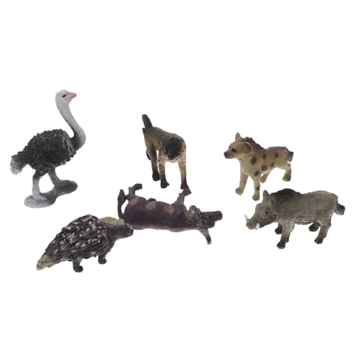 HOLIDYOYO 6pcs Simulation Kunststoff Tiere Afrikanische Decor Mini Tier Dekorationen Spielzeug Set von HOLIDYOYO