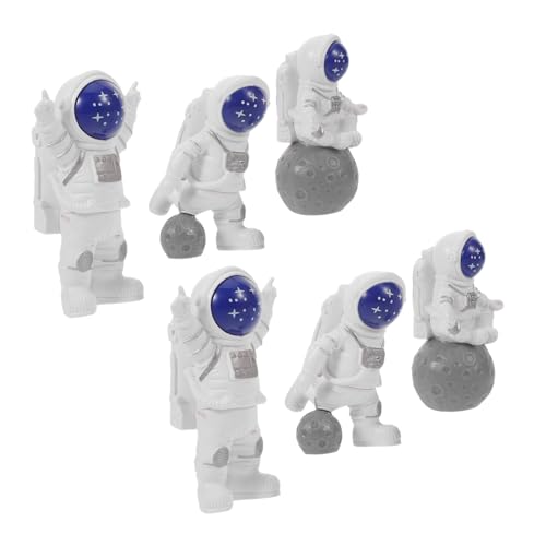 HOLIDYOYO 6 Stück Mini Astronaut Resin Figuren für Weltraum-party Space Theme Cupcake Toppers Kinderfreundliche Geburtstagsdekoration Kreative Tortendeko und Desktop Ornament HOLIDYOYO 6 Stück Mini Astronaut Resin Figuren für Weltraum-party Space Theme Cupcake Toppers Kinderfreundliche Geburtstagsdekoration Kreative Tortendeko und Desktop Ornament von HOLIDYOYO