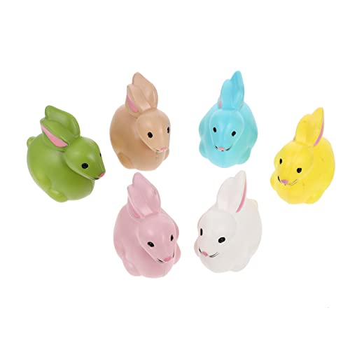 HOLIDYOYO 6 Stück Simulierte Tierdekoration Mini-Osterschmuck Tierfiguren zu Ostern Hasen Ostern-Miniaturverzierung Osterfüller Aber Tierspielzeugkind Spielzeugtiere Tierornament Plastik HOLIDYOYO 6 Stück Simulierte Tierdekoration Mini-Osterschmuck Tierfiguren zu Ostern Hasen Ostern-Miniaturverzierung Osterfüller Aber Tierspielzeugkind Spielzeugtiere Tierornament Plastik von HOLIDYOYO
