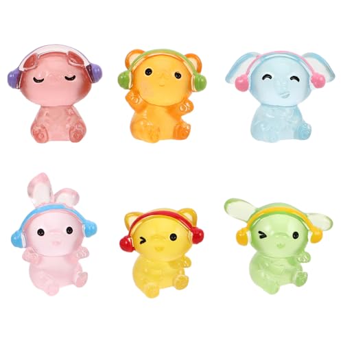 HOLIDYOYO 6 Stück Teiliges Niedlicher Tierfiguren aus Resin für Miniaturgärten DIY Tischdekoration und Mikro Landschaften Langlebige Kleine Statuen von Schwein Bär Elefant Hund und Kaninchen HOLIDYOYO 6 Stück Teiliges Niedlicher Tierfiguren aus Resin für Miniaturgärten DIY Tischdekoration und Mikro Landschaften Langlebige Kleine Statuen von Schwein Bär Elefant Hund und Kaninchen von HOLIDYOYO