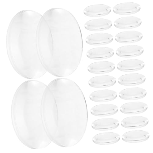 HOLIDYOYO 60 Stück Teiliges Bikonvexes Linsenset aus Transparentem Acryl Langlebige Sammellinsen mit Glatter Oberfläche als Physikalische Lernhilfe für DIY projekte und Unterricht in Optik von HOLIDYOYO