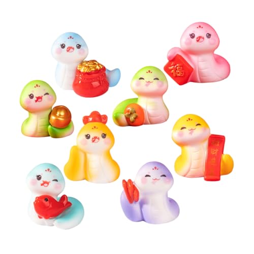 HOLIDYOYO 8 Stück Kleine Ornamente Zum Jahr Der Schlange Spielzeugschlange Realistisch Schlangen Dekorationen Tiermaskottchenfigur Schlange Harz HOLIDYOYO 8 Stück Kleine Ornamente Zum Jahr Der Schlange Spielzeugschlange Realistisch Schlangen Dekorationen Tiermaskottchenfigur Schlange Harz von HOLIDYOYO