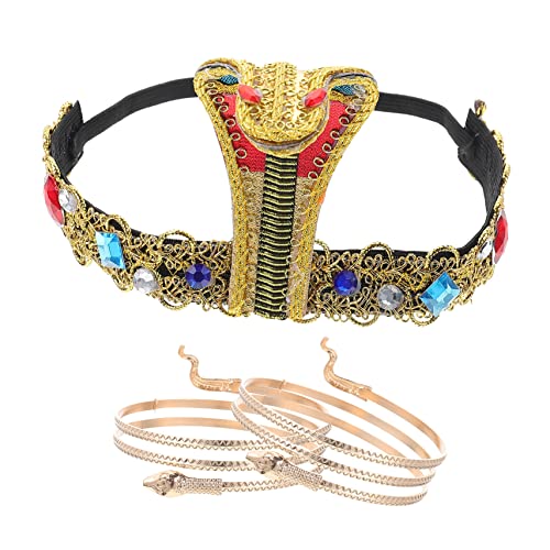 HOLIDYOYO Ägyptisches Kostü Zubehör Set 3 Teiliges Set Mit Schlangen Haarband Und Schlangen Armbändern Für Halloween Und Karneval Perfekte Ergänzung Für Ihre Kostümierung HOLIDYOYO Ägyptisches Kostü Zubehör Set 3 Teiliges Set Mit Schlangen Haarband Und Schlangen Armbändern Für Halloween Und Karneval Perfekte Ergänzung Für Ihre Kostümierung von HOLIDYOYO