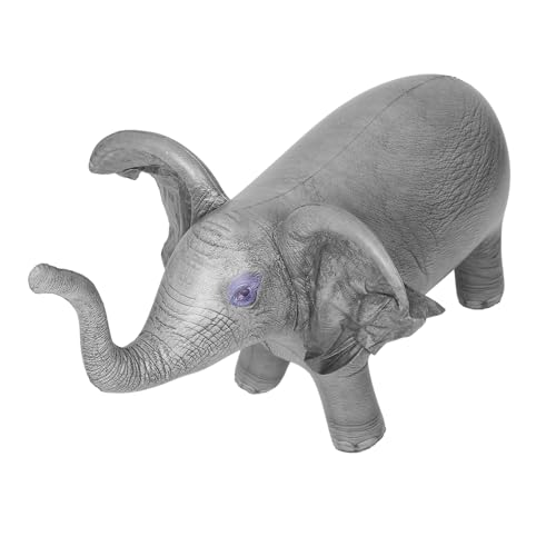 HOLIDYOYO Aufblasbares Tiermodell Kaninchen Cartoon-Zubehör Figur Bonsai für aufblasbares aufblasbare Tiere aufblasbare Nutztiere PVC Dark Grey von HOLIDYOYO