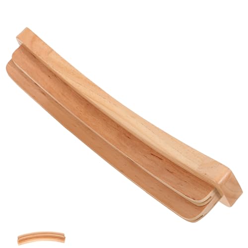 HOLIDYOYO Aufschlag Senior Samba Gestell Klein Spielkartenhalter Spielkartenanzeige Ort Für Tischplatte Gebogen Händler Handeln Showcase Mini Groß Erwachsene Deck Beige Hölzern von HOLIDYOYO