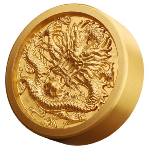 HOLIDYOYO Briefbeschwerer Mit Chinesischem Drachenmuster Goldfarben Schreibtisch-Accessoire Büro- Heimdekoration HOLIDYOYO Briefbeschwerer Mit Chinesischem Drachenmuster Goldfarben Schreibtisch-Accessoire Büro- Heimdekoration von HOLIDYOYO