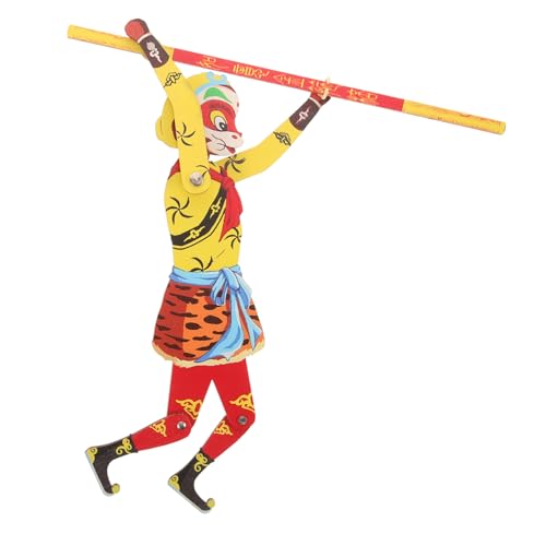 HOLIDYOYO Chinesische Schattenpuppen Traditionelles Puppenspiel Geschichtenerzählpuppe Menschenausschnitte Aus Holz Handschattenpuppen (Affenkönig von HOLIDYOYO