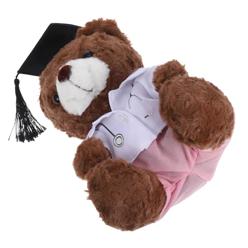 HOLIDYOYO Doktorabschlussbär Abschlussbär Puppe Stopfer Abschlussbär für Absolventen Abschluss-Tierspielzeug Grad-Puppe Bär der Abschlusssaison doktor bär stofftier Plüsch Braun HOLIDYOYO Doktorabschlussbär Abschlussbär Puppe Stopfer Abschlussbär für Absolventen Abschluss-Tierspielzeug Grad-Puppe Bär der Abschlusssaison doktor bär stofftier Plüsch Braun von HOLIDYOYO