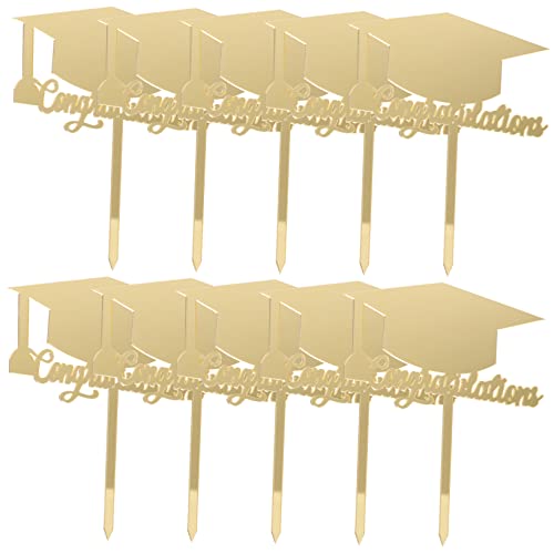 HOLIDYOYO Einzigartige Abschlusskuchendekorationen 10 Stück Kappe Cupcake-picks Schickes Design Für Ihre Party HOLIDYOYO Einzigartige Abschlusskuchendekorationen 10 Stück Kappe Cupcake-picks Schickes Design Für Ihre Party von HOLIDYOYO