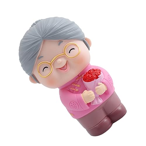 HOLIDYOYO Elder Figurine Cake Decor Kreative Süße Statue Für Geburtstagskuchen Und Feiern Als Dekoration Für Ältere Und Familie Leicht Und Tragbar von HOLIDYOYO