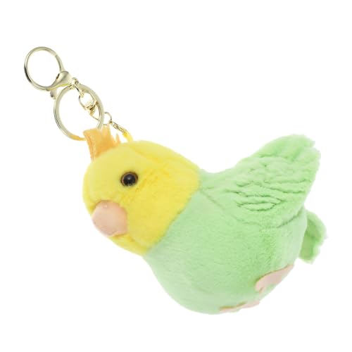 HOLIDYOYO Niedlicher Tier-schlüsselanhänger Plüsch-papagei Für Taschen Dekoratives Partygeschenk Für Kinder von HOLIDYOYO