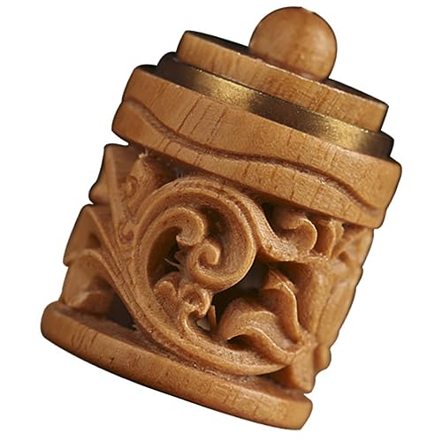 HOLIDYOYO Hohler Beutel Hängend Parfüm Ätherisches Öl Anhänger Auto Mit Holzflasche Selber Machen Kleine Holzflasche Flaschendekore Aus Holz Aromaversorgung Sandelholz von HOLIDYOYO