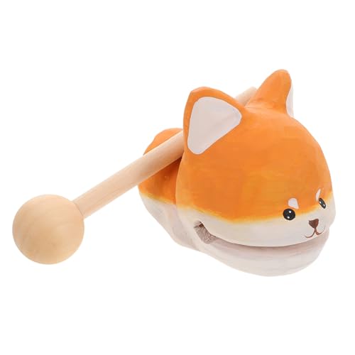 HOLIDYOYO Holz-Melodie-Spielzeug Mit Fisch-Design Kleines Musikinstrument Aus Holz Für Büro Und Zuhause Schreibtisch-Dekoration Für Entspannung Und Konzentration von HOLIDYOYO