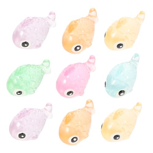 HOLIDYOYO Im Dunkeln Leuchtende Fisch-Dekoration 12 Mini-fischstatuen Für Aquarium-Dekorationen Aus Kunstharz HOLIDYOYO Im Dunkeln Leuchtende Fisch-Dekoration 12 Mini-fischstatuen Für Aquarium-Dekorationen Aus Kunstharz von HOLIDYOYO