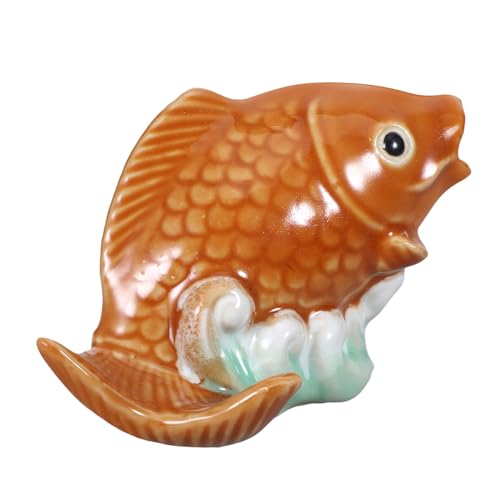 HOLIDYOYO Keramik-Fisch-Statue, Karpfen-Figur, Dekorative Brunnen-sprühdüse, Brunnen-sprühgerät, Skulptur, Garten-Karpfen-Ornament, Brunnen-Sprinkler-ersatz HOLIDYOYO Keramik-Fisch-Statue, Karpfen-Figur, Dekorative Brunnen-sprühdüse, Brunnen-sprühgerät, Skulptur, Garten-Karpfen-Ornament, Brunnen-Sprinkler-ersatz von HOLIDYOYO