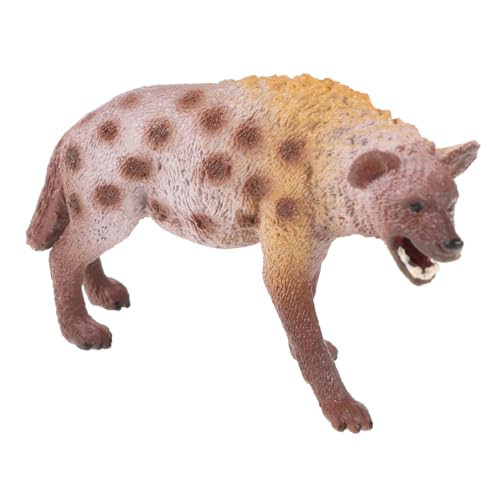 HOLIDYOYO Kunststoff Hyäne Modell Realistische Tierfigur für Pädagogisches Kognitive Lernhilfe Dekoration für Zuhause oder Büro Sicher und Schadstofffrei von HOLIDYOYO