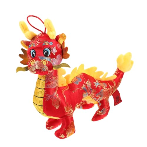 HOLIDYOYO Maskottchen-plüschpuppe Chinesisches Neujahrsdrachenspielzeug Plüsch-drachenspielzeug Chinesisches Neujahrsdrache-plüschtier Drachen-kuscheltiere Drachenpuppe Satin- HOLIDYOYO Maskottchen-plüschpuppe Chinesisches Neujahrsdrachenspielzeug Plüsch-drachenspielzeug Chinesisches Neujahrsdrache-plüschtier Drachen-kuscheltiere Drachenpuppe Satin- von HOLIDYOYO