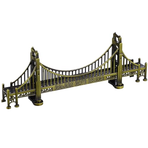 HOLIDYOYO Metallische Brücke Handwerk En Gate Bridge Statue Legierung Memorial Statue Wohnkultur von HOLIDYOYO