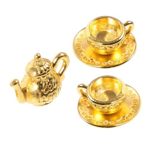 HOLIDYOYO Miniatur Puppenhaus Tee Set Winziger Goldener Metall und Teetassen Dekoratives Miniatur Zubehör für Puppenhaus Küche DIY Modellbau Kreative Szenerie HOLIDYOYO Miniatur Puppenhaus Tee Set Winziger Goldener Metall und Teetassen Dekoratives Miniatur Zubehör für Puppenhaus Küche DIY Modellbau Kreative Szenerie von HOLIDYOYO