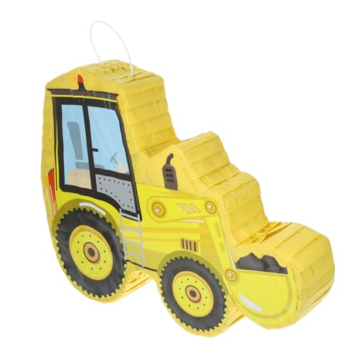 HOLIDYOYO Piñata Bau Party Essentials Bagger Dump Fiesta Dekoration Partys Füller Feuerwehrstation Feuerwehrauto Zubehör Bagger Gastgeschenke Fortnight Piñata Papier von HOLIDYOYO