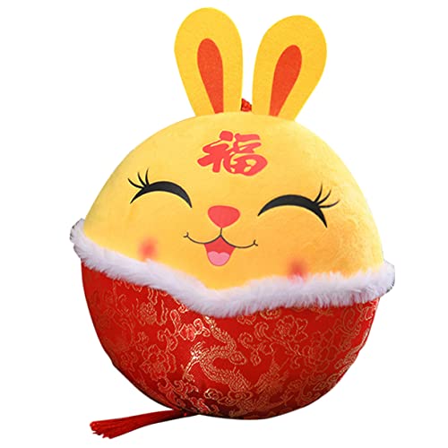 HOLIDYOYO Plüsch Kaninchen Anhänger Süßes Stofftier für Neujahrsdekoration Kuscheliger Hase Frühlingsfest für Zuhause Auto für und Feste HOLIDYOYO Plüsch Kaninchen Anhänger Süßes Stofftier für Neujahrsdekoration Kuscheliger Hase Frühlingsfest für Zuhause Auto für und Feste von HOLIDYOYO