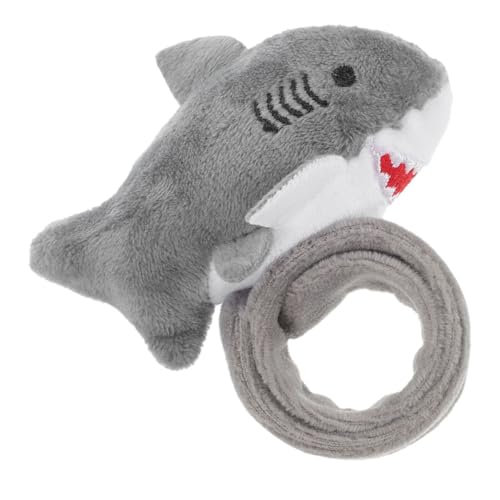 HOLIDYOYO Plüschring Halloween Halloween assecoires Plüsch-Tier pluscheltier Suprise Cartoon-Slap-Bands Umarmungsarmband Tiere Bänder mit Tiermuster Slap -Armband PP Baumwolle Grey von HOLIDYOYO