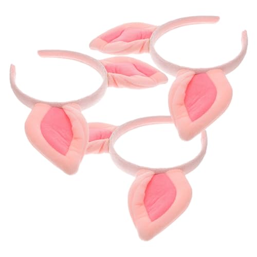 HOLIDYOYO Tier-stirnband Für Damen 3-teilig Haarband Mit Schweineohren Bequem Und Modisch Für Partys Und Cosplay von HOLIDYOYO