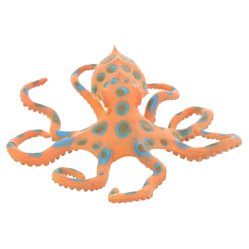 HOLIDYOYO Simulation Ringed Octopus Modell Realistisches Meerestier für Sicheres und Lifelike Dekorationsfigur für Schlafzimmer und Lernspielzeug von HOLIDYOYO